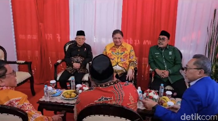 Para Ketum Parpol berkumpul di Bulan Bung Karno PDIP. (Dok PDIP)