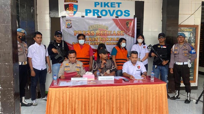 Press rilis ungkap Kasus TPPO di Kabupaten Fakfak, Papua Barat.