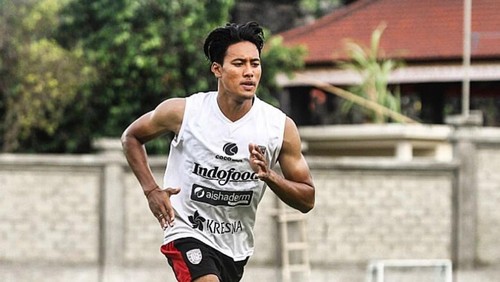 Bek kanan Bali United Andhika Wijaya