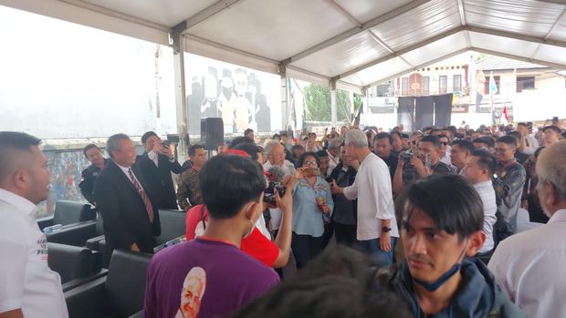 GLDC terdiri dari 1.000 pengacara dari seluruh Indonesia menyampaikan dukungan terhadap Ganjar Pranowo (Rumondang Naibaho/detikcom)