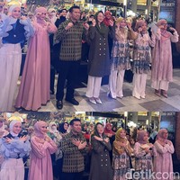 Kemudian Emil dan Arumi ikut memeriahkan suasana dengan membuat konten video bersama para peserta audisi Emeron Hijab Hunt 2023. Usai mengikuti gerakan bersama para peserta audisi Emeron Hijab Hunt 2023, Emil dan Arumi mengaku ikut senang. “Ih gampang banget (gerakannya) hehehee, ucap Emil. “Menikmati kalau aku minta mas Emil joget-joget nggak mau. Hanya di acara ini, jelas Arumi seraya tertawa. Foto: Gresnia/Wolipop.