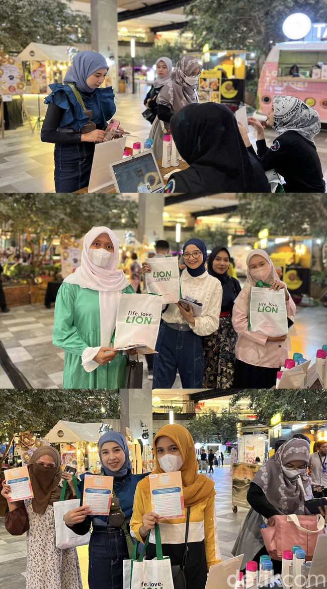 Emeron Hijab Hunt 2023 baru saja digelar di kota kedua audisi yaitu Surabaya. Para muslimah mulai datang di Pakuwon Mall, Surabaya sekitar pukul 17.00 WIB untuk mendaftar ulang. Foto: Dok. Gresnia/Wolipop.