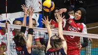 Tim voli Indonesia menang atas Taiwan dengan skor 3-2 (22-25, 26-24, 22-25, 25-20, dan 15-12) sehingga melaju ke babak final.  