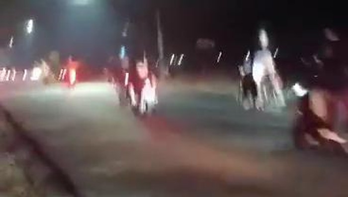 Viral aksi gangster lukai pengendara di Simpang Lima Gumul