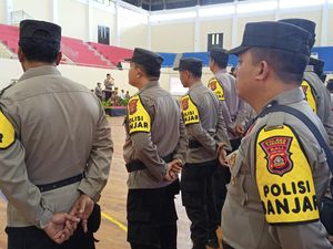 398 Polisi Banjar Perkuat Pengamanan Wilayah di Tabanan