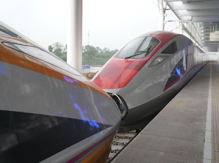 Kereta Inspeksi dan Penumpang Digandeng Saat Uji Coba KCJB, Ini Potretnya