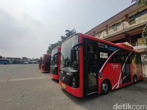 15 Bus Listrik Eks G20 Beroperasi Lagi di Surabaya Usai Setahun Dihentikan