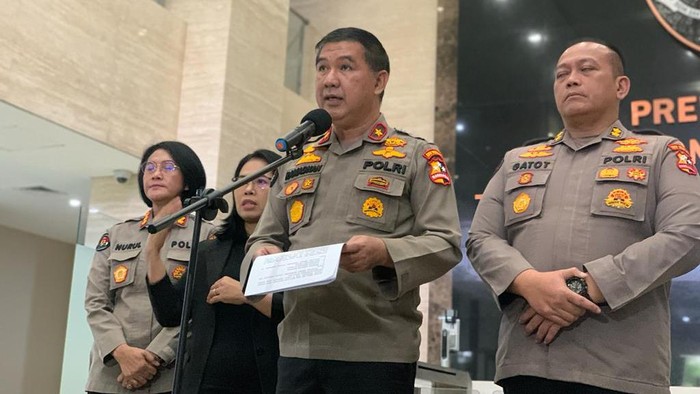 Konferensi pers Karo Penmas Polri Brigjen Ahmad Ramadhan (Rumondang-detikcom)