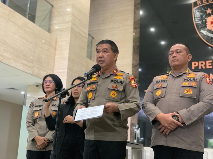 Konferensi pers Karo Penmas Polri Brigjen Ahmad Ramadhan (Rumondang-detikcom)