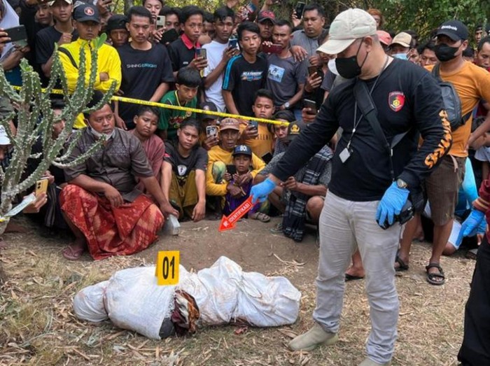 Mayat dalam karung beras di Pasuruan