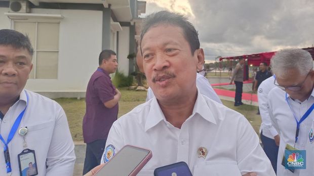 Menteri Kelautan dan Perikanan Sakti Wahyu Trenggono. (CNBC Indonesia/Martyasari Rizki)