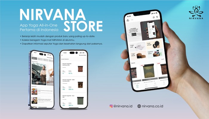 NIRVANA Luncurkan Aplikasi Yoga Serbaguna