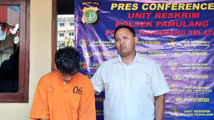 Pelaku jambret tas, I (33) dibekuk polisi di Pamulang, Tangerang Selatan