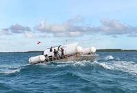 Pemandangan dari kapal selam Titan