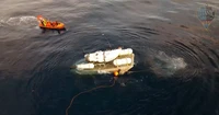 Pemandangan dari kapal selam Titan