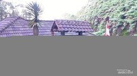 Pintu masuk air panas di Candi Gedong Songo