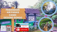 Pemandian air panas di Candi Gedong Songo