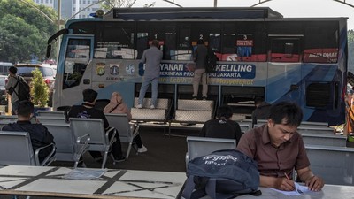 Potret Pemutihan Pajak Kendaraan di Jakarta