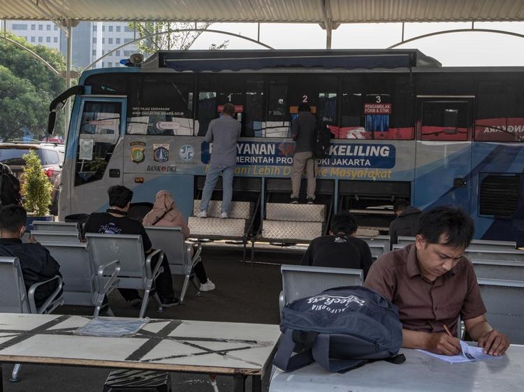 Potret Pemutihan Pajak Kendaraan di Jakarta