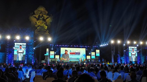 Peringatan HANI 2023 di GWK, Kabupaten Badung, Bali, Senin (26/6/2023) malam.