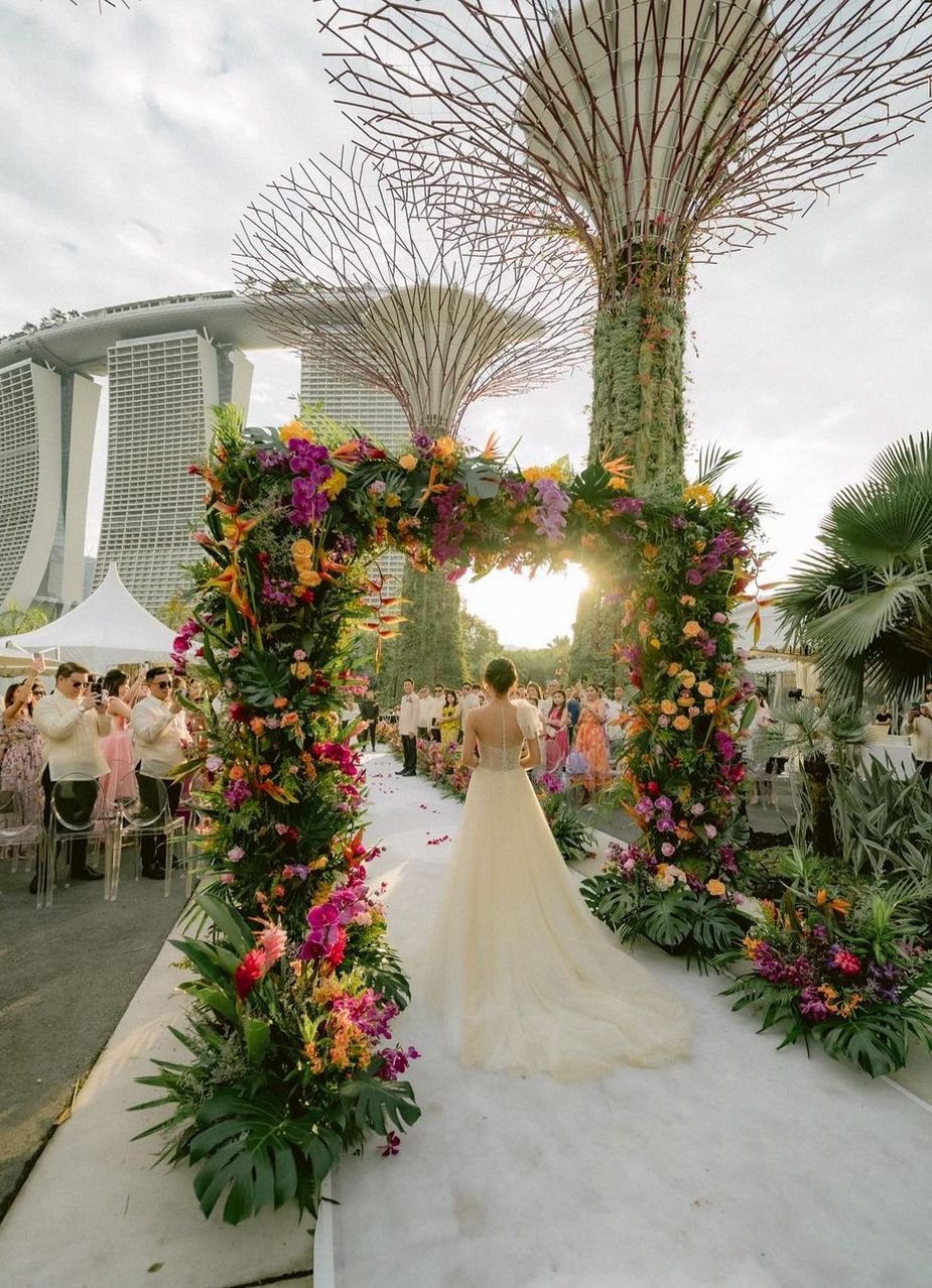 Pernikahan di Gardens By The Bay Singapura