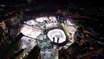 Potret Udara Masjidil Haram Bersinar Terang di Malam Hari
