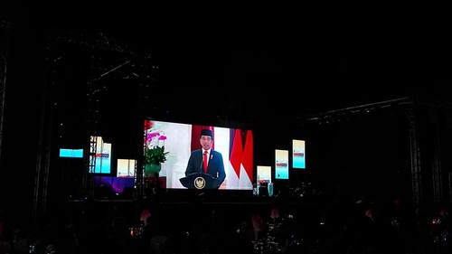 Video sambutan Presiden Jokowi dalam acara HANI 2023 di GWK, Senin (26/6/2023).