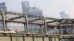 Proyek Jembatan Penghubung LRT-KRL Dukuh Atas Terus Dikebut Proyek Jembatan Penghubung LRT-KRL Dukuh Atas Terus Dikebut