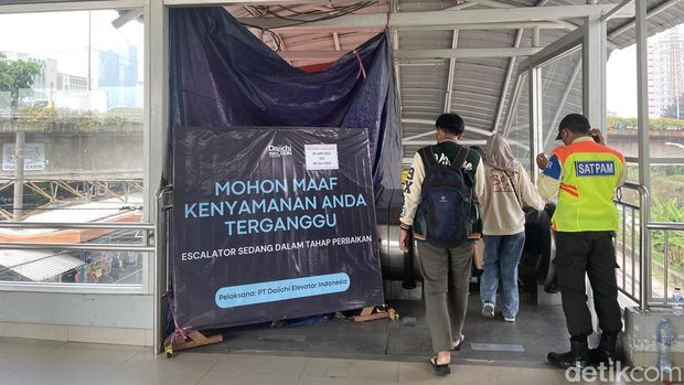 Situasi di Stasiun Tanah Abang. (Silvia/detikcom)