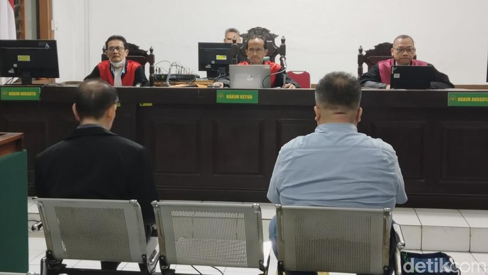 Suasana sidang vonis 2 penyuap hakim agung