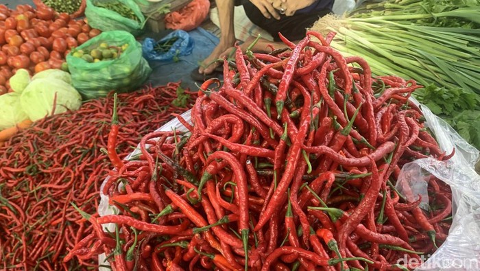 Cabai merah naik jelang Idul Adha. (Foto: Kartika Sari)