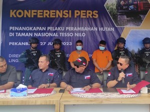 2 Perambah Ditangkap saat Buka Kebun Sawit di Taman Nasional Tesso Nilo