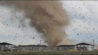 Tornado menerjang wilayah Greenwood, Indiana, Amerika Serikat, Minggu (25/6/2023) waktu setempat.