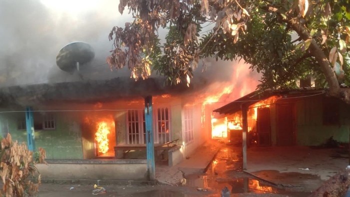 Kebakaran di Rokan Hulu, Riau. (Foto: Istimewa)