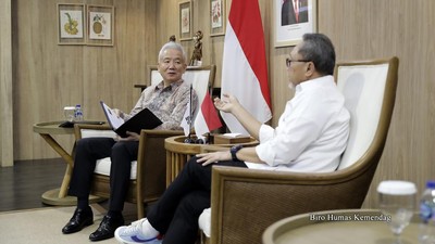Semringah Dubes Korsel di Markas Kemendag