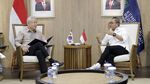 Semringah Dubes Korsel di Markas Kemendag