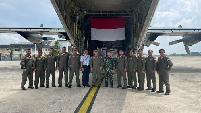 TNI AU kerahkan Pesawat Hercules kirim bantuan untuk korban badai di Myanmar (dok istimewa)