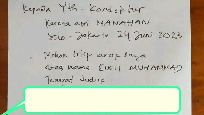 anak kecil solo traveling berbekal surat dari mama.