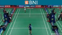 Ragam Aksi Pebulutangkis Muda Ke Semifinal BNI Sirnas B Kalsel 2023