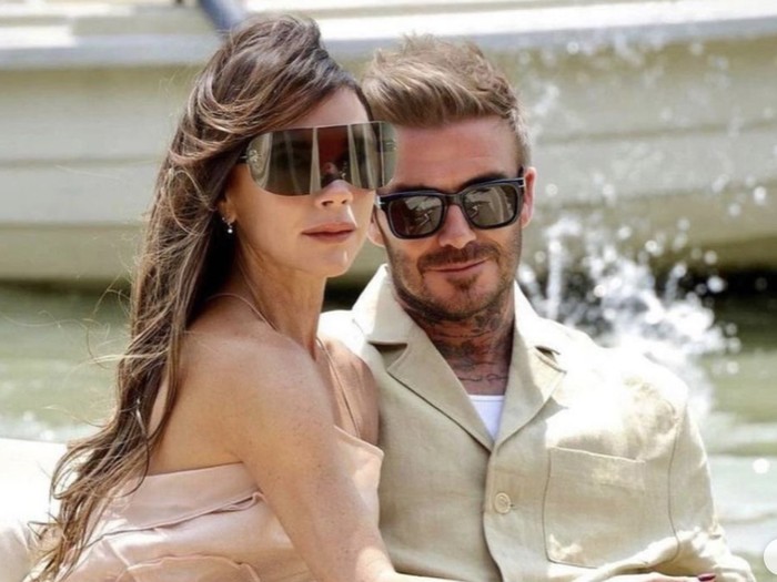 David Beckham dan Victoria Beckham di Fashion Show Jacquemus