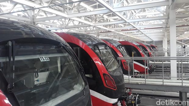 Depo LRT Jabodebek di Kawasan Bekasi Timur