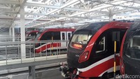 Depo LRT Jabotabek jatimulya memiliki fasilitas KAI building, ligh maintenance, maneuver track, OCC Building dan heavy maintenence.Foto: Ignacio Geordi Oswaldo/detikcom