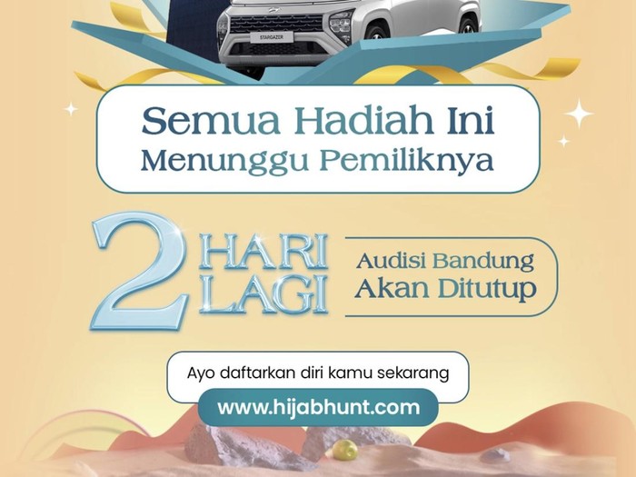 Emeron Hijab Hunt 2023 akan digelar pada 1 Juli 2023 di Bandung.