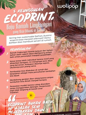 Infografis: 5 Keunggulan Ecoprint, Baju Ramah Lingkungan Buatan di Rumah