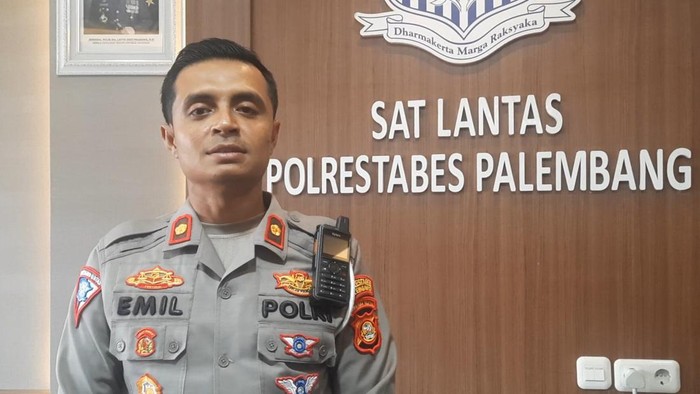 Kasat Lantas Polrestabes Palembang Kompol Emil Eka Putra. (Prima Syahbana/detikSumbagsel)