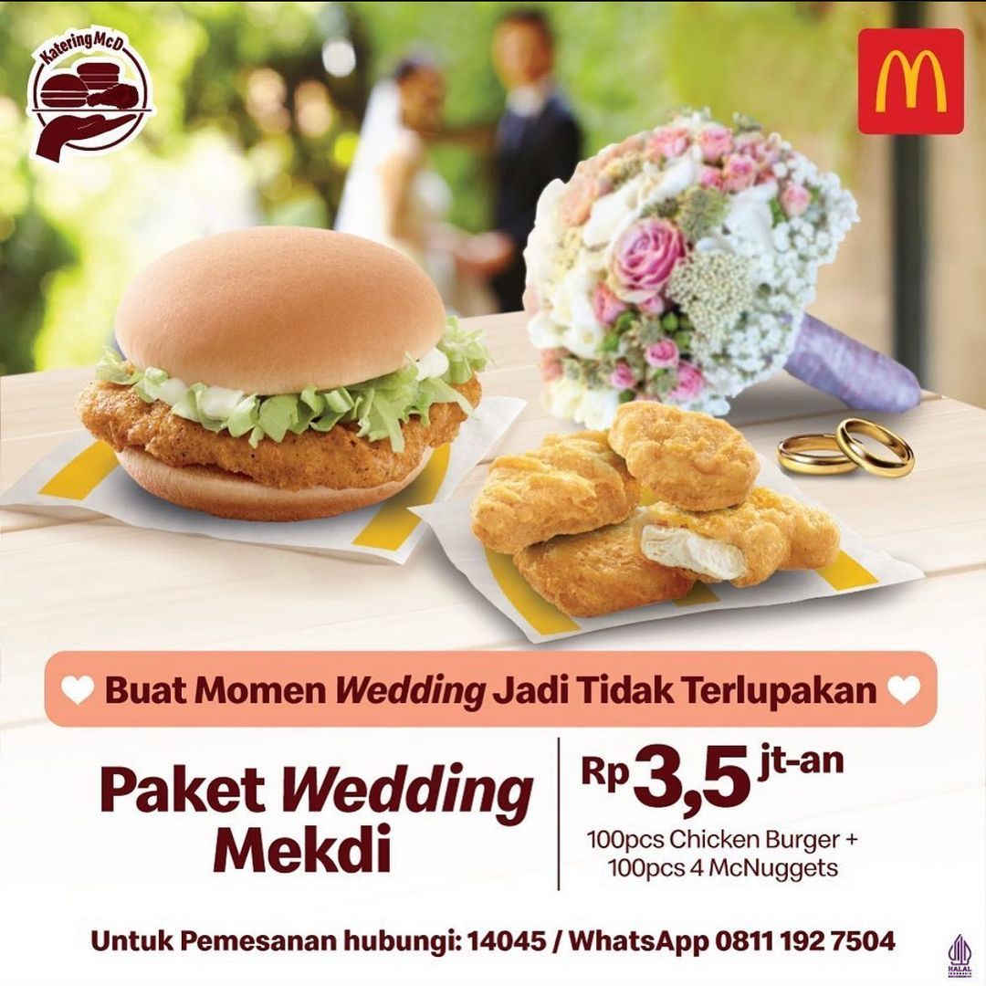 McDonald's Indonesia tawarkan paket wedding