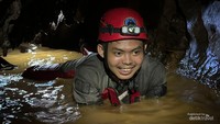 Siap siap basah merayap di jalur yg penuh air