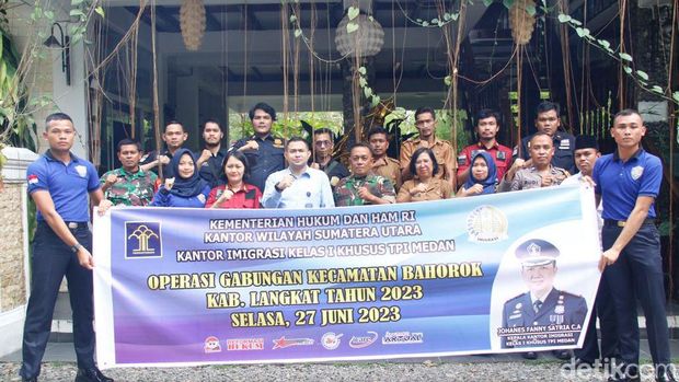 Operasi gabungan di Langkat.