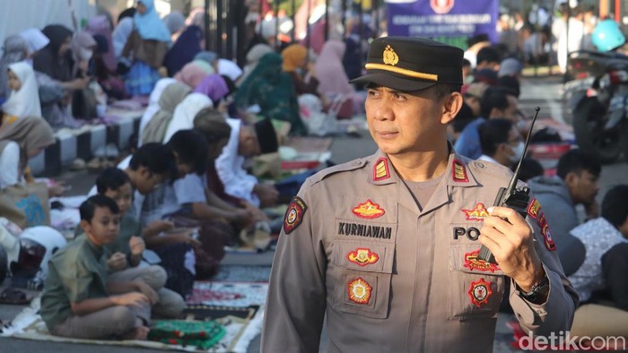 Pelaksanaan Salat Idul Adha di halaman Kampus Universitas Muhammadiyah Bandung, Rabu (28/6/2023).