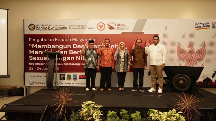 Unit Penelitian dan Pengabdian Masyarakat (UPPM) Fakultas Hukum Universitas Pancasila, berkomitmen dalam menjalankan Pengabdian Masyarakat yang berkualitas, terintegrasi, dan kolaboratif, demi tercapainya Masyarakat Cerdas Hukum dan Berkeadilan Pancasila.